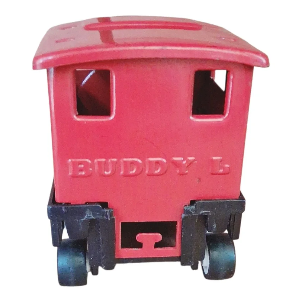 Vintage 1978 Buddy L Train Locomotive‎ Engine Red Black Plastic Toy RR